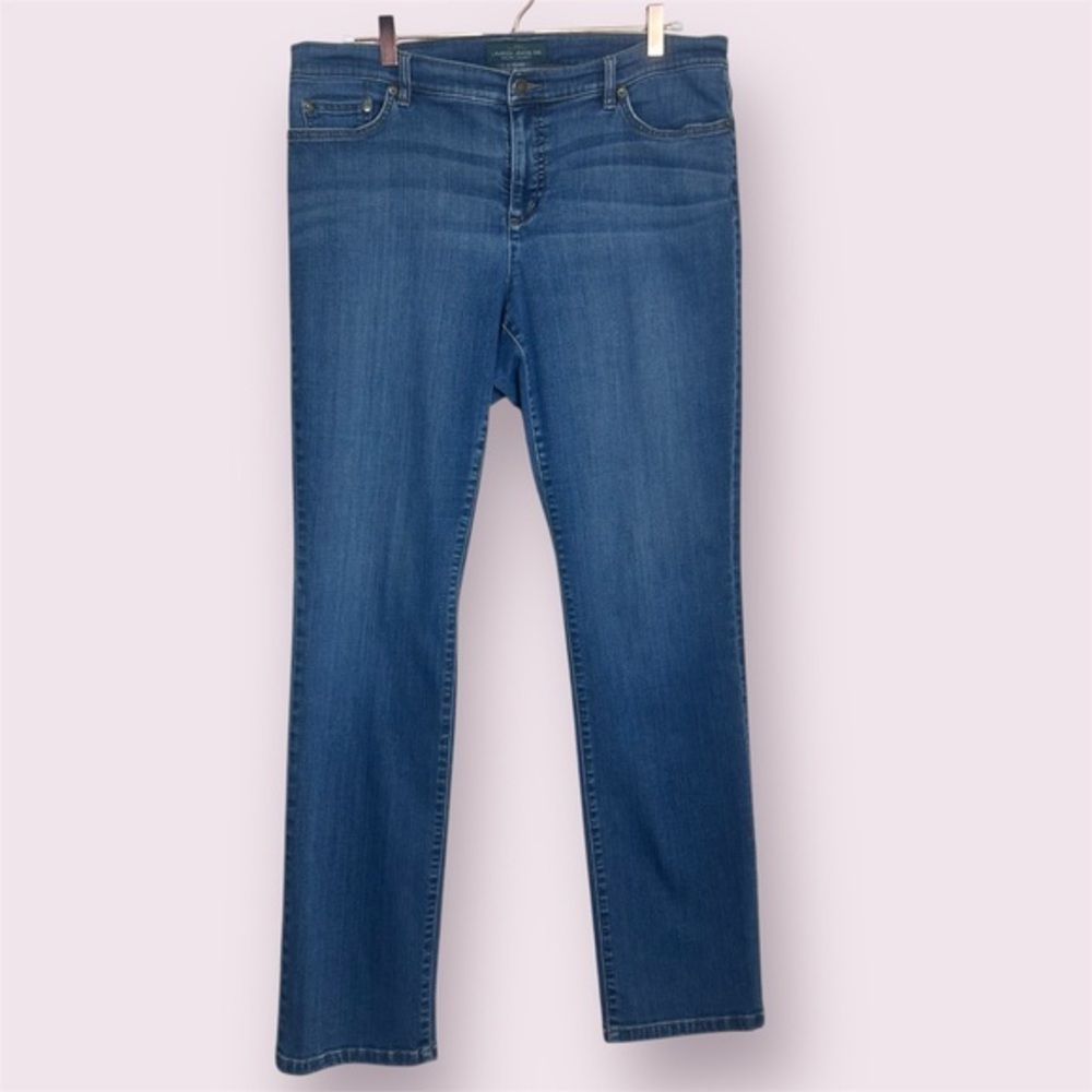 Lauren Jeans Co Ralph Lauren Classic Straight Jeans 14W Blue